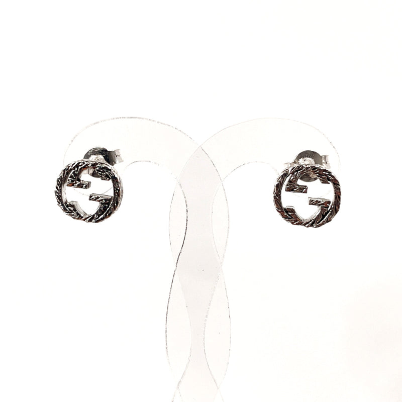 GUCCI earring 457109 J8400 0811 Interlocking G Silver925 Silver unisex Second hand