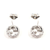 GUCCI earring 457109 J8400 0811 Interlocking G Silver925 Silver unisex Second hand