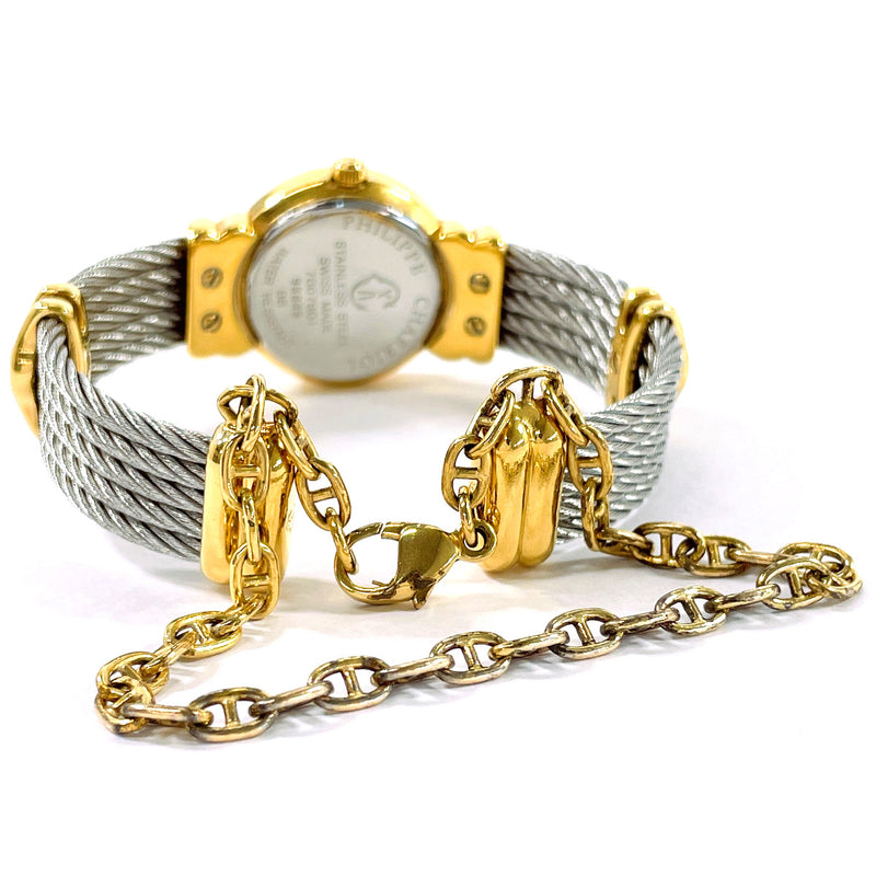 PHILIPPE CHARRIOL Watches 7007901 Saint Tropez 12P diamond Stainless Steel/Gold Plated gold gold Women Second hand
