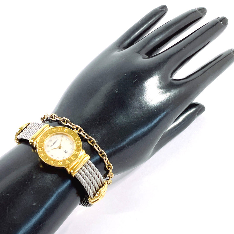 PHILIPPE CHARRIOL Watches 7007901 Saint Tropez 12P diamond Stainless Steel/Gold Plated gold gold Women Second hand