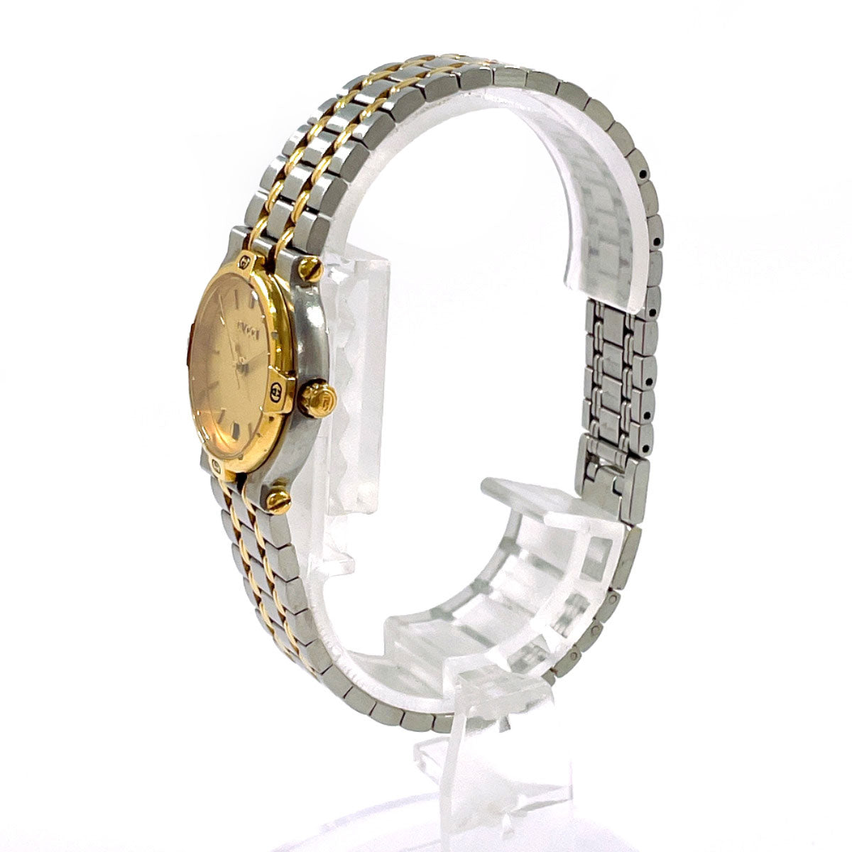 GUCCI Watches 9000L Stainless Steel/Gold Plated Silver Silver