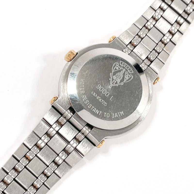 GUCCI Watches 9000L Stainless Steel/Gold Plated Silver Silver Women Second hand