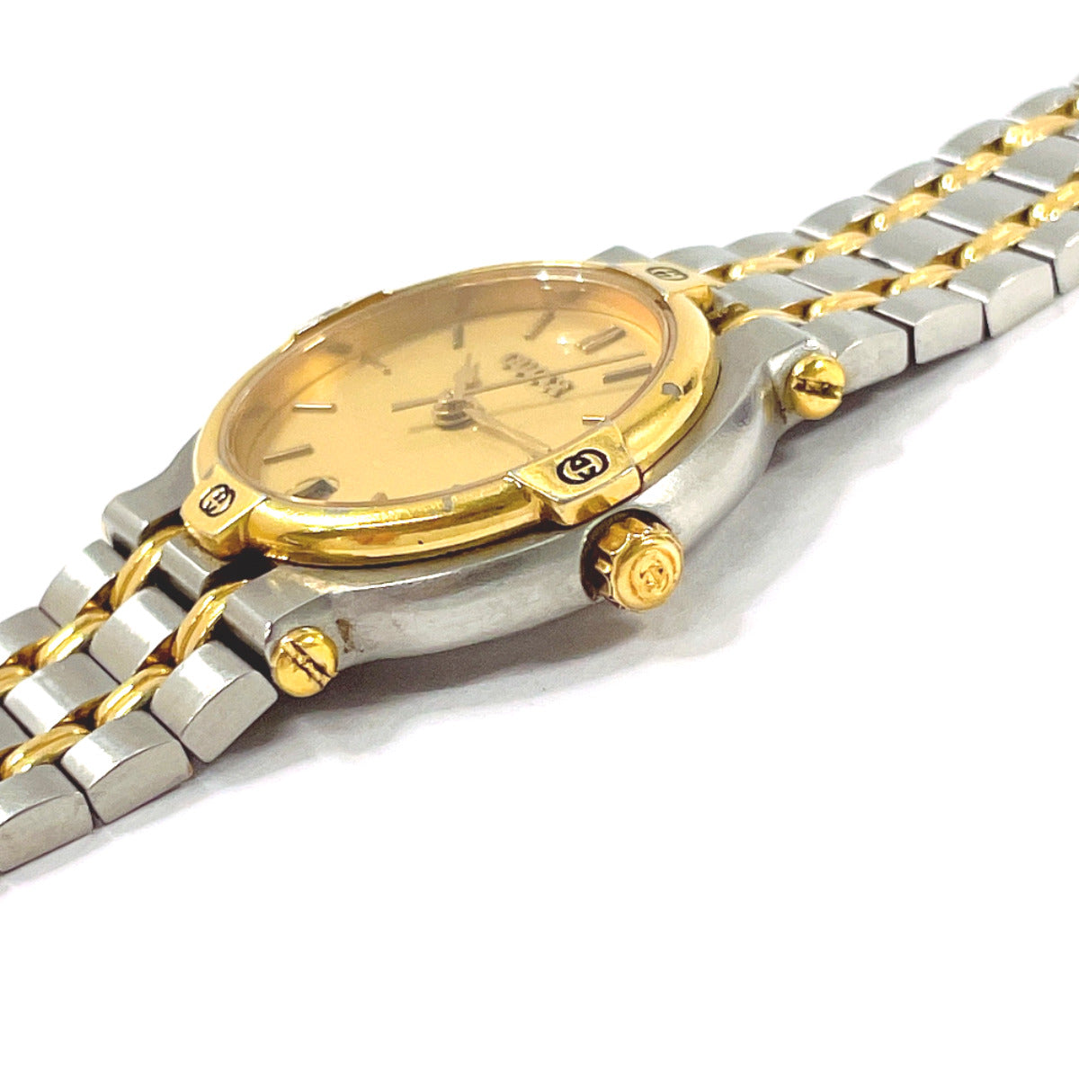GUCCI Watches 9000L Stainless Steel/Gold Plated Silver Silver