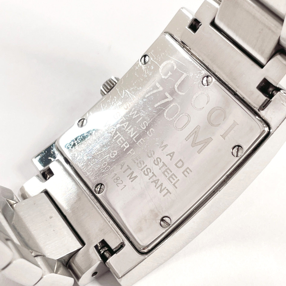 GUCCI Watches 7700M Stainless Steel/Stainless Steel Silver unisex