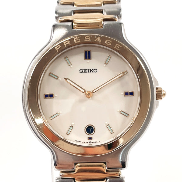 SEIKO Watches 5E39-6A10 Presage Stainless Steel/Stainless Steel Silver Silver mens Second hand
