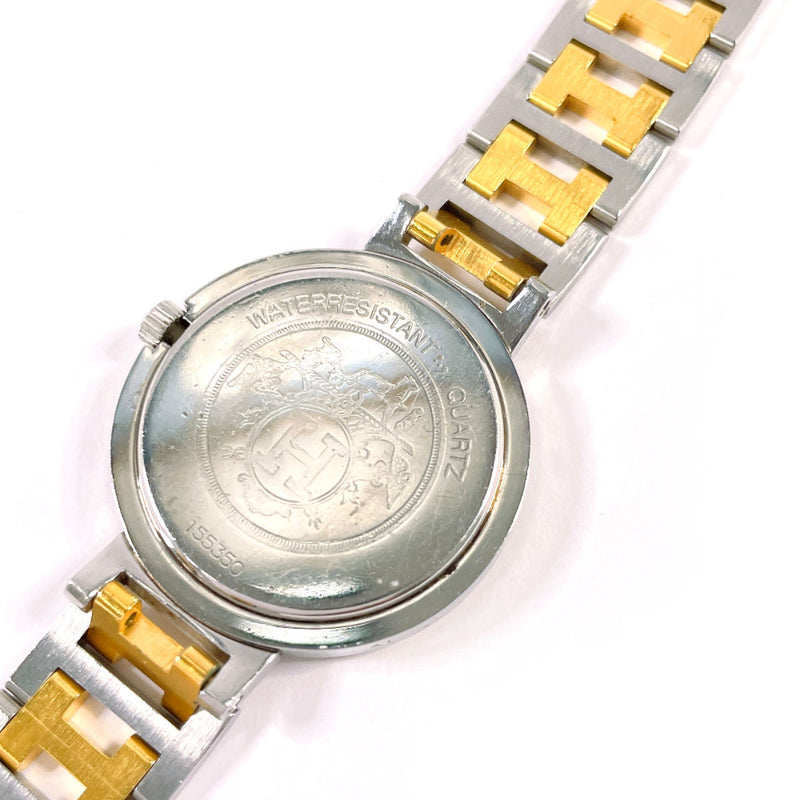 HERMES Watches Clipper Stainless Steel/Gold Plated Silver Silver Women Second hand
