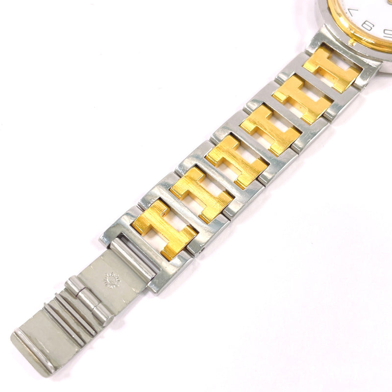 HERMES Watches Clipper Stainless Steel/Gold Plated Silver Silver Women Second hand