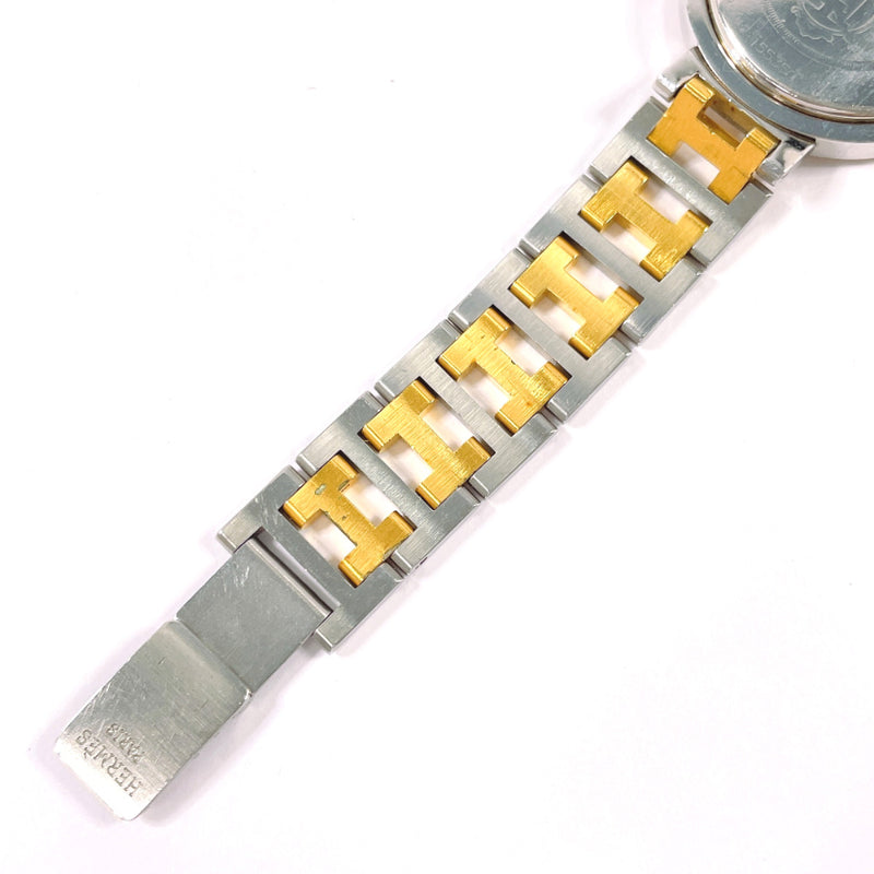 HERMES Watches Clipper Stainless Steel/Gold Plated Silver Silver Women Second hand