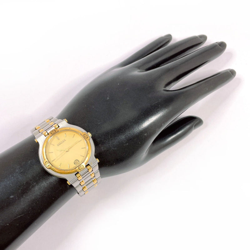 GUCCI Watches 9000M Stainless Steel/Stainless Steel Silver Silver unisex Second hand