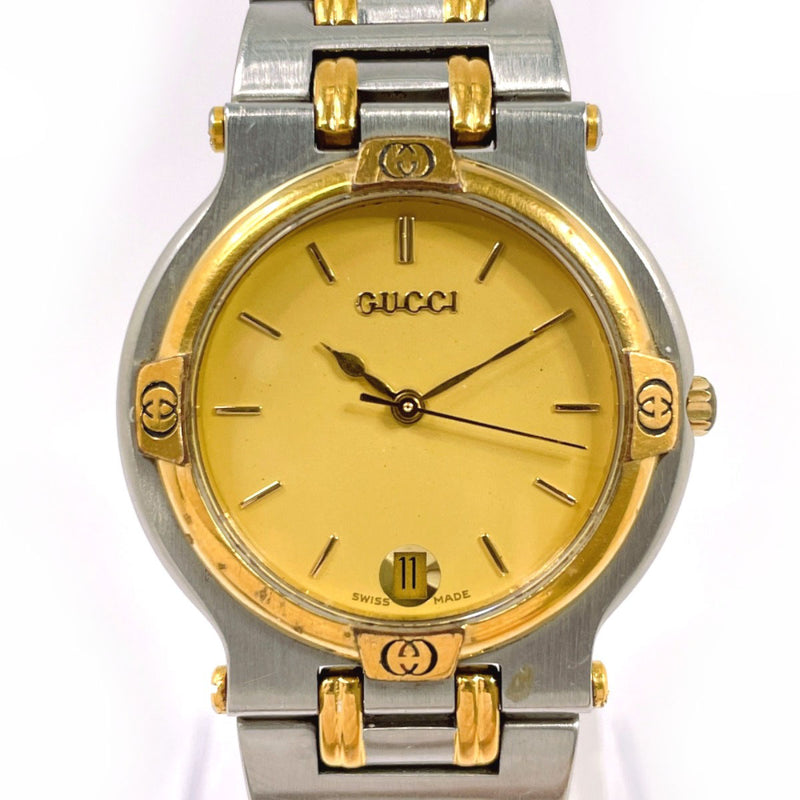 GUCCI Watches 9000M Stainless Steel/Stainless Steel Silver Silver unisex Second hand
