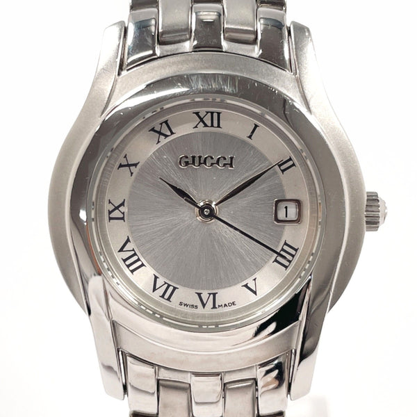GUCCI Watches 5500L Stainless Steel/Stainless Steel Silver Women Second hand