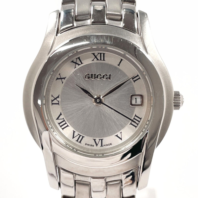 GUCCI Watches 5500L Stainless Steel/Stainless Steel Silver Women Second hand