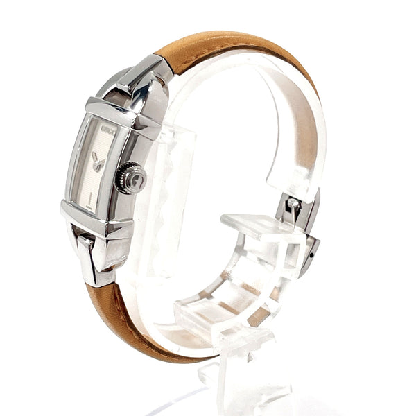 GUCCI Watches 6800L Bangle watch Stainless Steel/leather Silver Silver Women Second hand