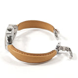 GUCCI Watches 6800L Bangle watch Stainless Steel/leather Silver Silver Women Second hand