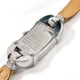 GUCCI Watches 6800L Bangle watch Stainless Steel/leather Silver Silver Women Second hand