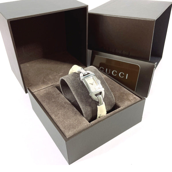 GUCCI Watches 6800L Bamboo Bangle Watch Stainless Steel/Stainless Steel Silver Silver Women Second hand