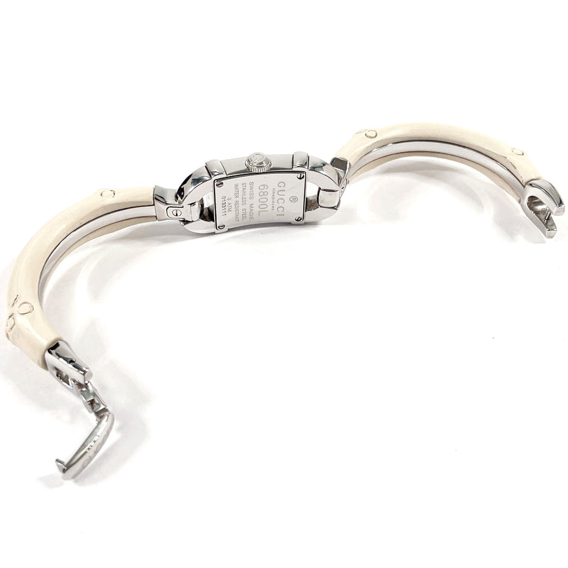 GUCCI Watches 6800L Bamboo Bangle Watch Stainless Steel/Stainless Steel Silver Silver Women Second hand