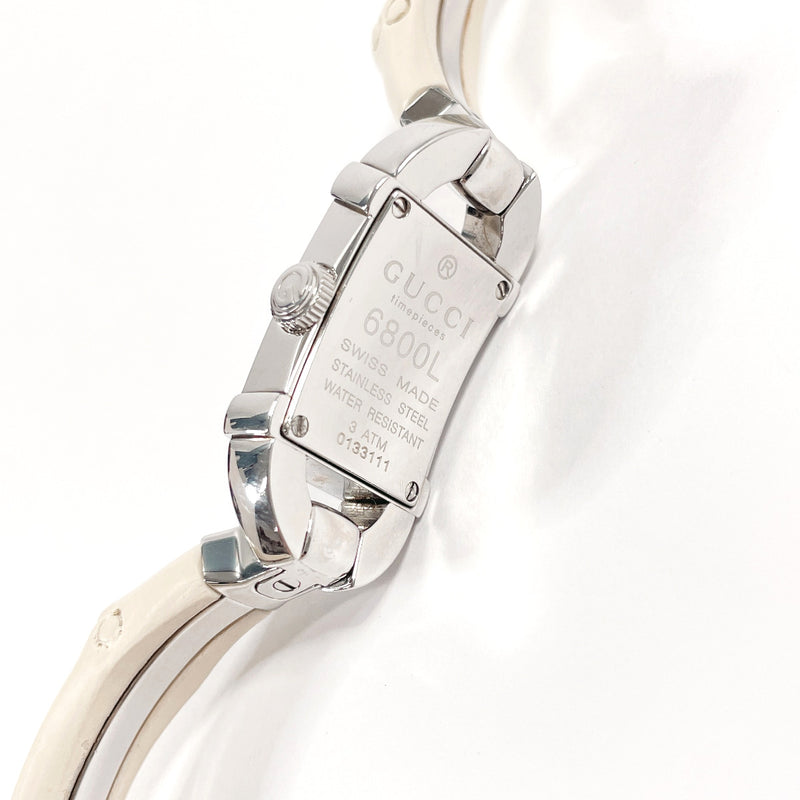 GUCCI Watches 6800L Bamboo Bangle Watch Stainless Steel/Stainless Steel Silver Silver Women Second hand