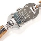 GUCCI Watches 6800L Bamboo bangle watch Stainless Steel/Stainless Steel Silver Silver Women Second hand