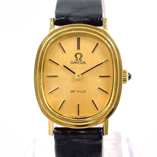 OMEGA Watches De Ville Stainless Steel/leather gold gold Women Second hand
