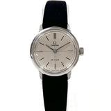 OMEGA Watches De Ville vintage Stainless Steel/Suede Silver Silver Women Second hand