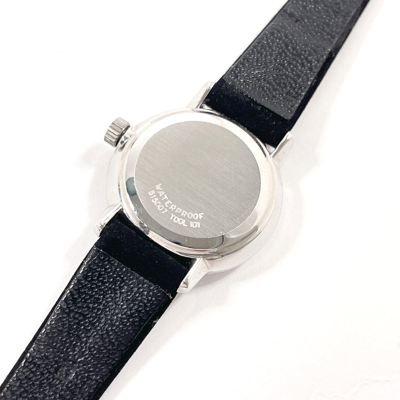 OMEGA Watches De Ville vintage Stainless Steel/Suede Silver Silver Women Second hand