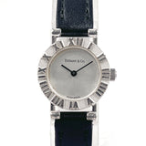 TIFFANY&Co. Watches S0640 Atlas Silver925/leather Silver Silver Women Second hand