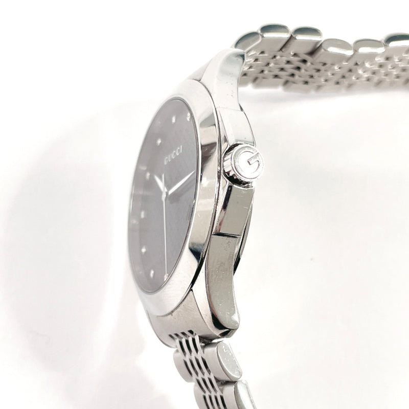 GUCCI Watches 126.4 G timeless 12P diamond Stainless Steel/Stainless Steel Silver Silver mens Second hand