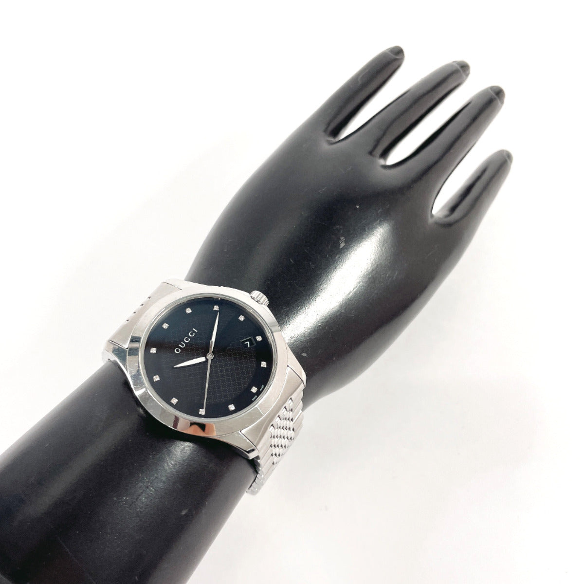 GUCCI Watches 126.4 G timeless 12P diamond Stainless Steel