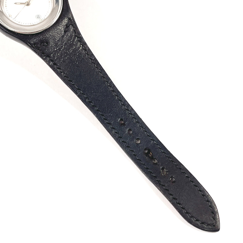 HERMES Watches HA1.210 Arne Stainless Steel/leather Silver Silver □BCarved seal Women Second hand