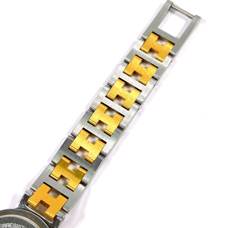 HERMES Watches Clipper Stainless Steel/Gold Plated Silver Silver Women Second hand