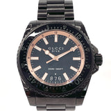 GUCCI Watches YA136213 Dive Stainless Steel/Stainless Steel Black mens Second hand