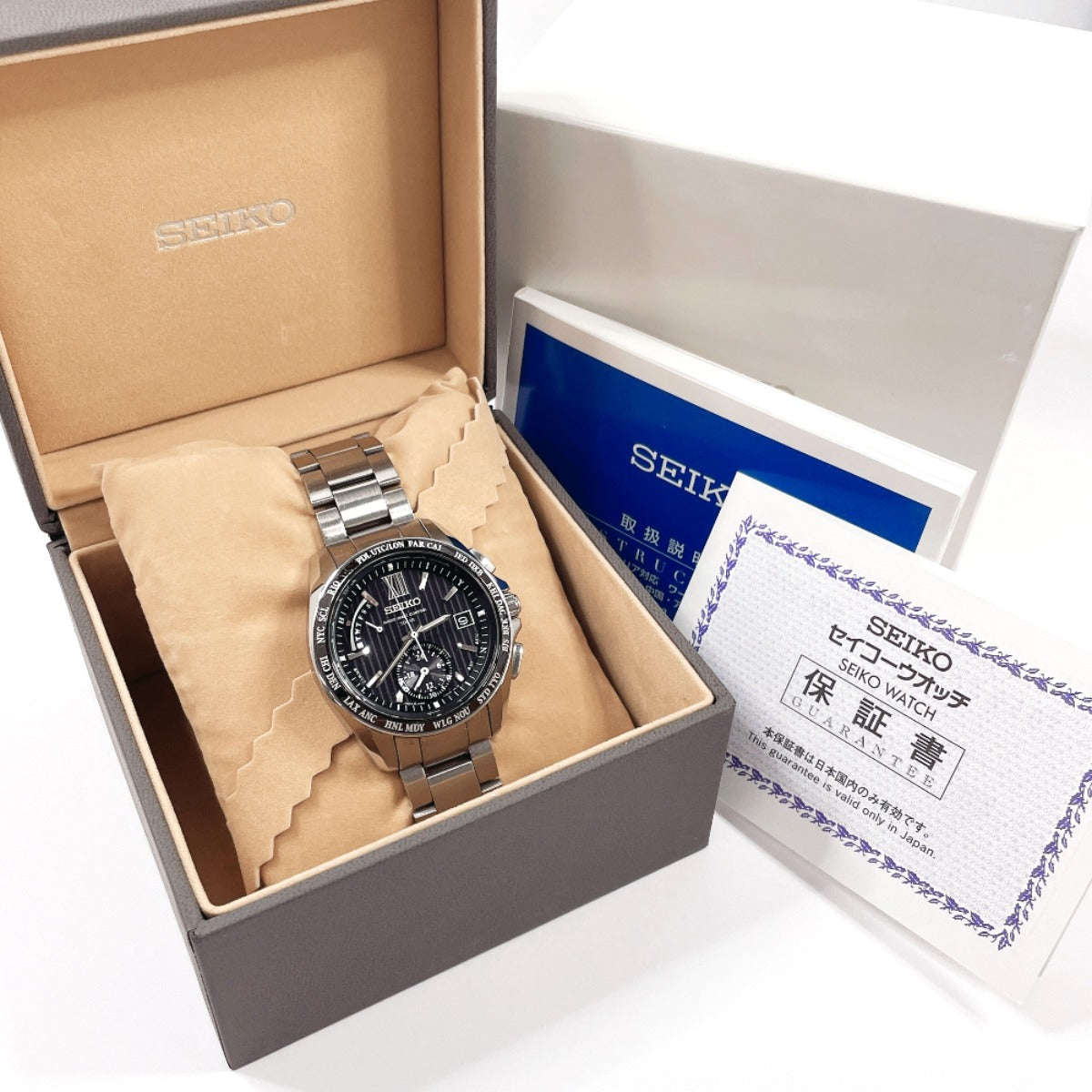 SEIKO Watches SAGA145 8B54-0AW0 Brights World time Stainless Steel