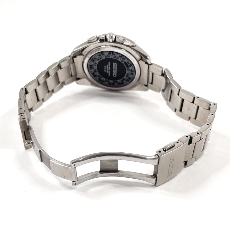 SEIKO Watches SAGA145 8B54-0AW0 Brights World time Stainless Steel/Stainless Steel Silver mens Second hand