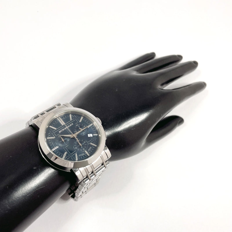 BURBERRY Watches BU1360 Heritage Chronograph Stainless Steel/Stainless Steel Silver Silver mens Second hand