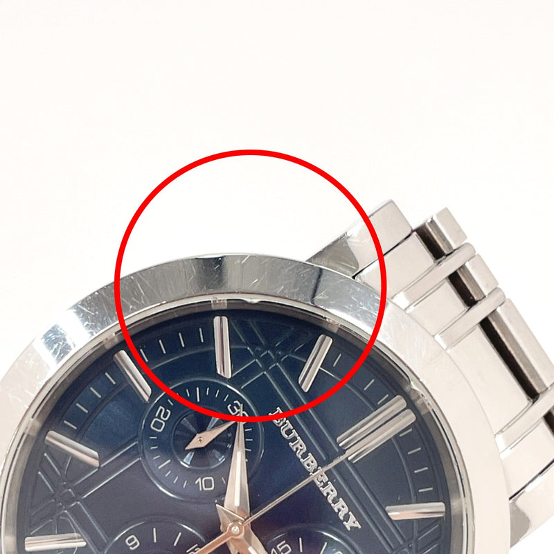 BURBERRY Watches BU1360 Heritage Chronograph Stainless Steel/Stainless Steel Silver Silver mens Second hand