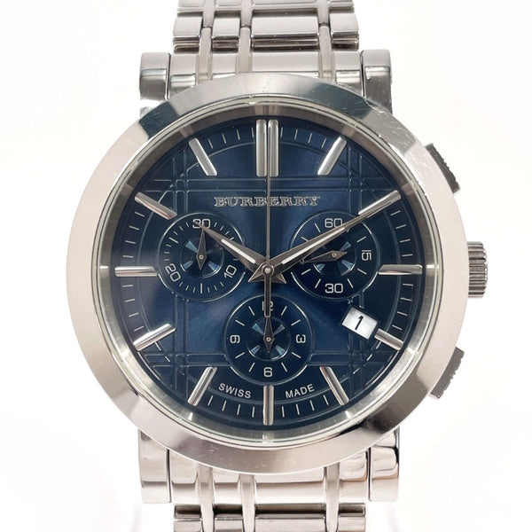 BURBERRY Watches BU1360 Heritage Chronograph Stainless Steel/Stainless Steel Silver Silver mens Second hand