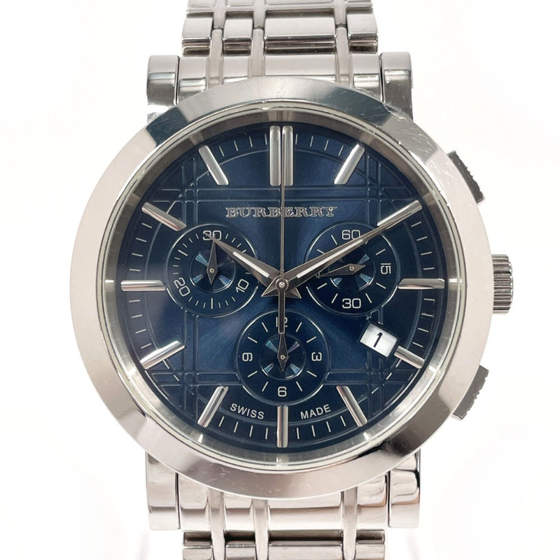 BURBERRY Watches BU1360 Heritage Chronograph Stainless Steel/Stainless Steel Silver Silver mens Second hand