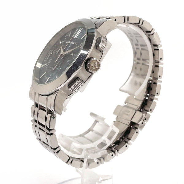 BURBERRY Watches BU1360 Heritage Chronograph Stainless Steel/Stainless Steel Silver Silver mens Second hand
