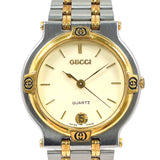 GUCCI Watches 9000M Stainless Steel/Gold Plated Silver Silver unisex Second hand