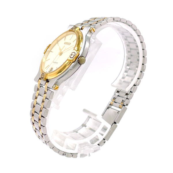 GUCCI Watches 9000M Stainless Steel/Gold Plated Silver Silver unisex Second hand