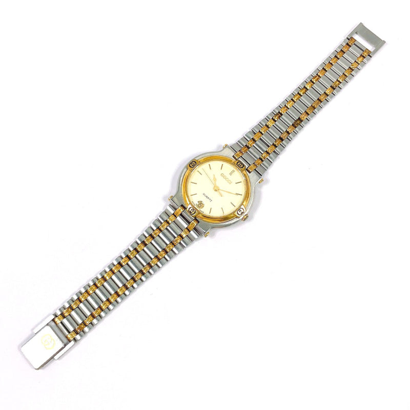 GUCCI Watches 9000M Stainless Steel/Gold Plated Silver Silver unisex Second hand