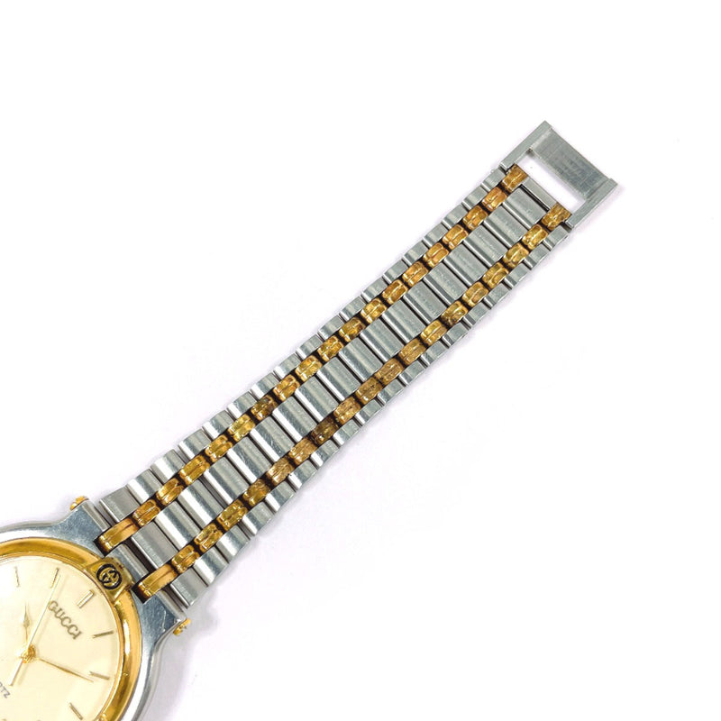 GUCCI Watches 9000M Stainless Steel/Gold Plated Silver Silver unisex Second hand