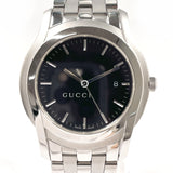 GUCCI Watches 5500XL G class Stainless Steel/Stainless Steel Silver Silver mens Second hand