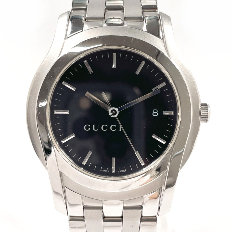 GUCCI Watches 5500XL G class Stainless Steel/Stainless Steel Silver Silver mens Second hand