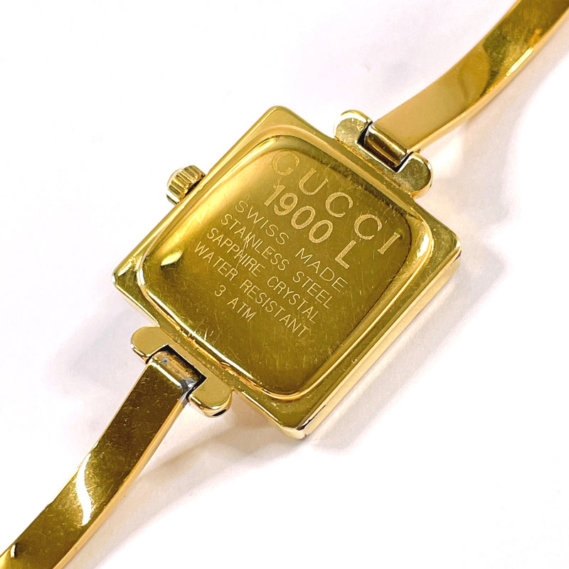 GUCCI Watches 1900L Stainless Steel/Stainless Steel gold Women Second hand