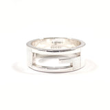 GUCCI Ring Branded Cutout G Silver925 #US 8 Silver mens Second hand
