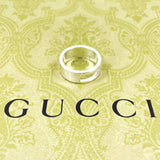 GUCCI Ring Branded Cutout G Silver925 #US 8 Silver mens Second hand