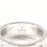 GUCCI Ring Branded Cutout G Silver925 #US 8 Silver mens Second hand