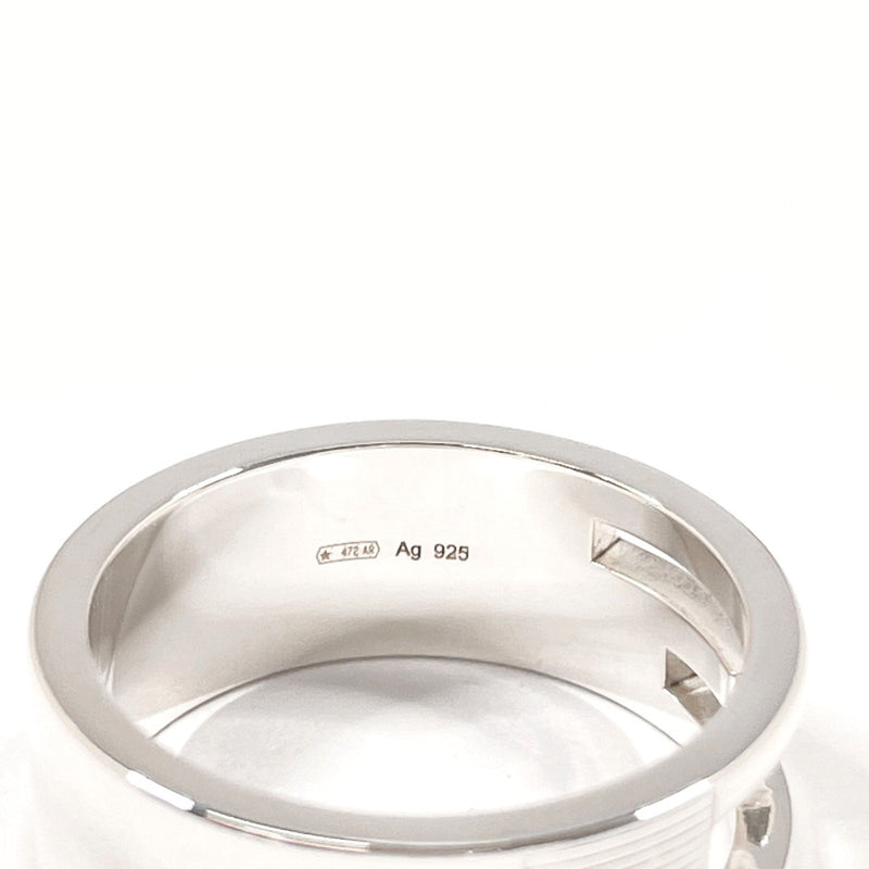 GUCCI Ring Branded Cutout G Silver925 #US 8 Silver mens Second hand